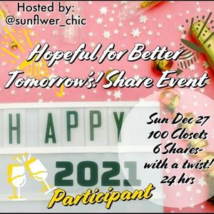 🥂Hopeful a Better tomorrow Share Event #99🥂